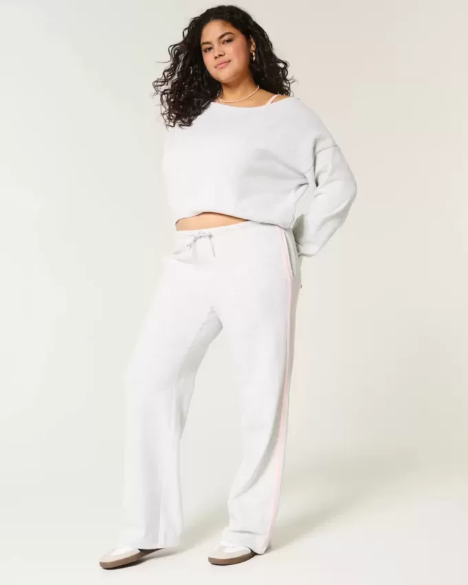 Pantaloni della tuta dritti con strisce laterali