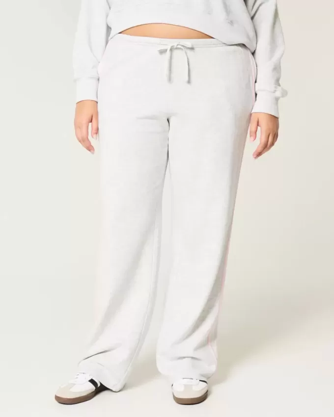 Pantaloni della tuta dritti con strisce laterali