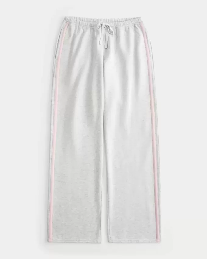 Pantaloni della tuta dritti con strisce laterali