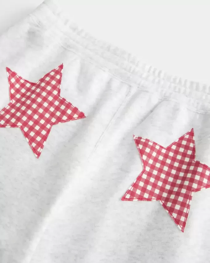 Pantaloni della tuta larghi con grafica a stella