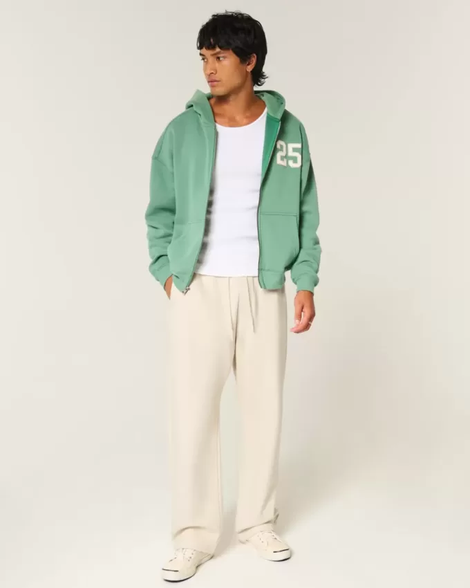 Pantaloni della tuta larghi con grafica New York