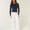 Pantaloni della tuta larghi con grafica senior