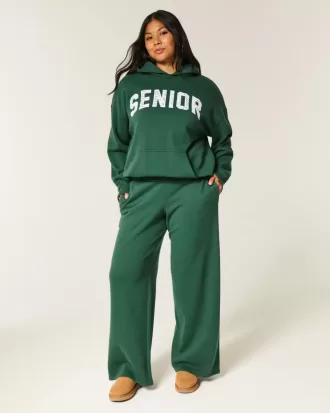 Pantaloni della tuta larghi con grafica senior