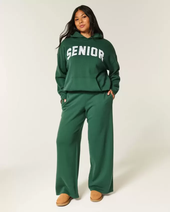 Pantaloni della tuta larghi con grafica senior