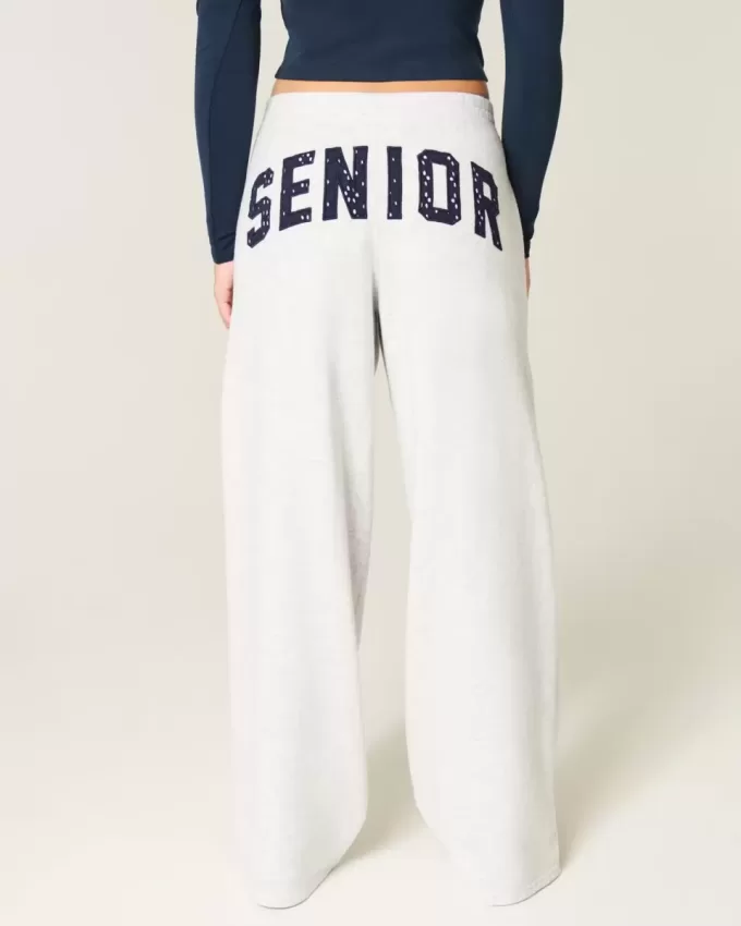 Pantaloni della tuta larghi con grafica senior