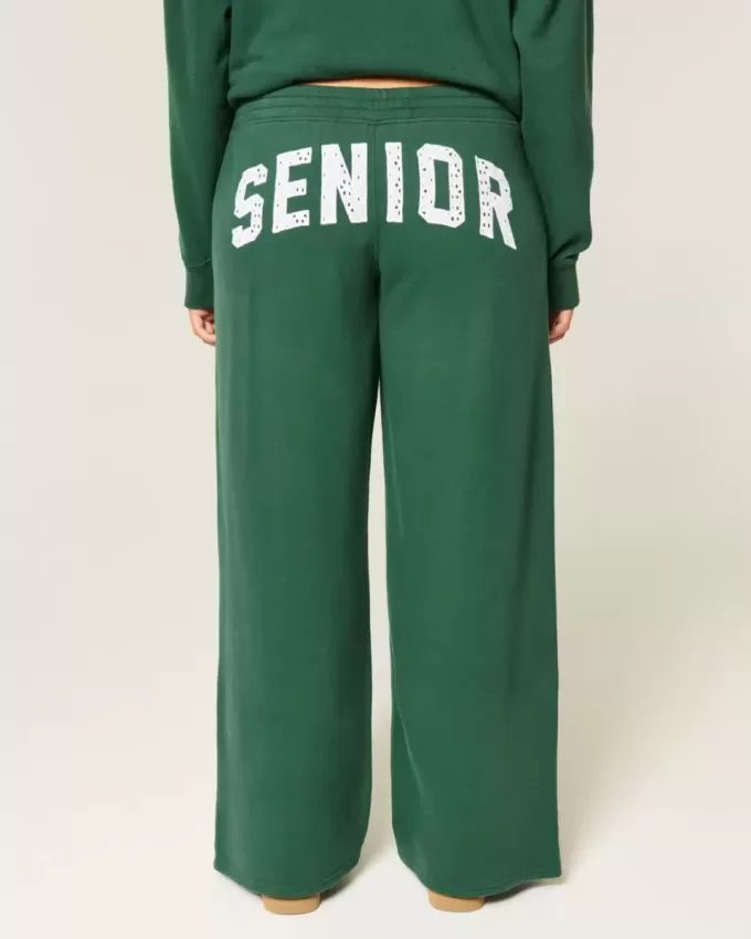 Pantaloni della tuta larghi con grafica senior