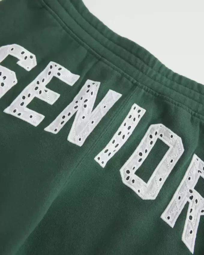 Pantaloni della tuta larghi con grafica senior