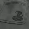 Pantaloni della tuta larghi con stampa serpente