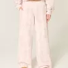 Pantaloni della tuta larghi mimetici rosa