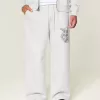 Pantaloni della tuta super larghi con grafica Angel