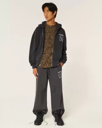 Pantaloni della tuta super larghi con grafica Class of 26