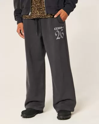 Pantaloni della tuta super larghi con grafica Class of 26