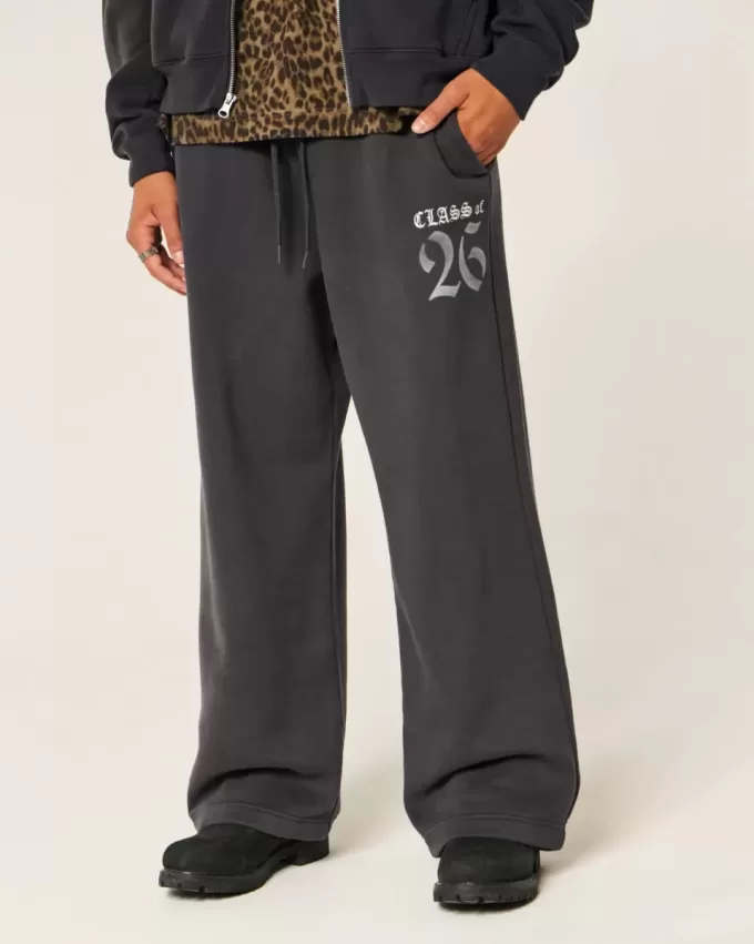 Pantaloni della tuta super larghi con grafica Class of 26