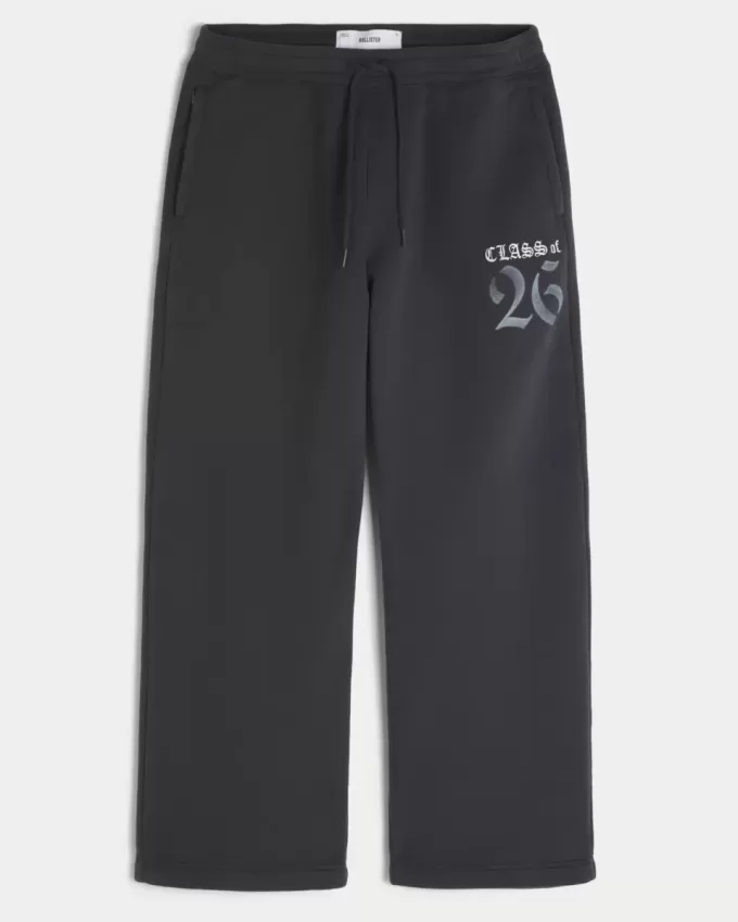 Pantaloni della tuta super larghi con grafica Class of 26
