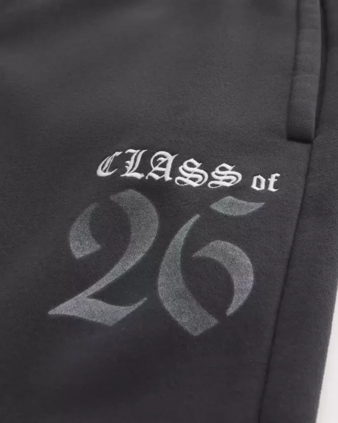 Pantaloni della tuta super larghi con grafica Class of 26
