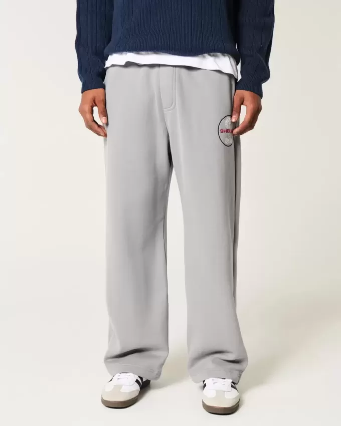Pantaloni della tuta super larghi con grafica Shelby