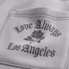 Pantaloni della tuta super larghi con grafica tasca posteriore Los Angeles