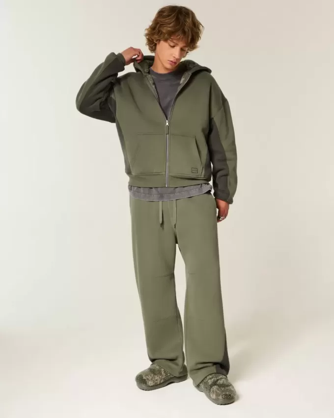 Pantaloni della tuta super larghi Hollister x Crocs