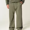Pantaloni della tuta super larghi Hollister x Crocs