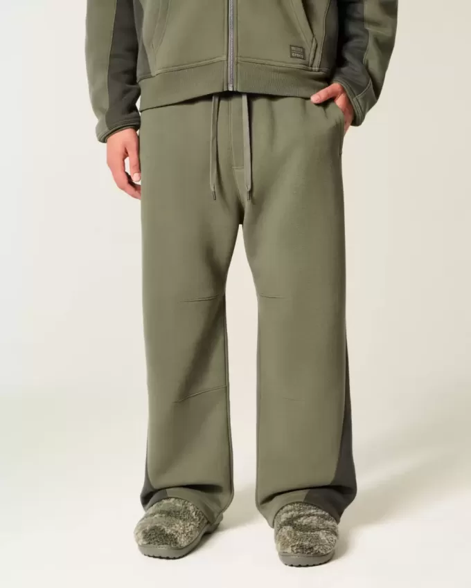 Pantaloni della tuta super larghi Hollister x Crocs