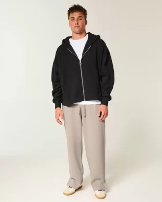 Pantaloni della tuta super larghi Y2K con orlo diviso