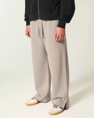 Pantaloni della tuta super larghi Y2K con orlo diviso