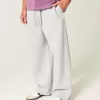 Pantaloni della tuta super larghi Y2K con orlo diviso