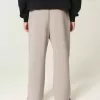 Pantaloni della tuta super larghi Y2K con orlo diviso