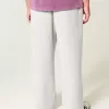 Pantaloni della tuta super larghi Y2K con orlo diviso