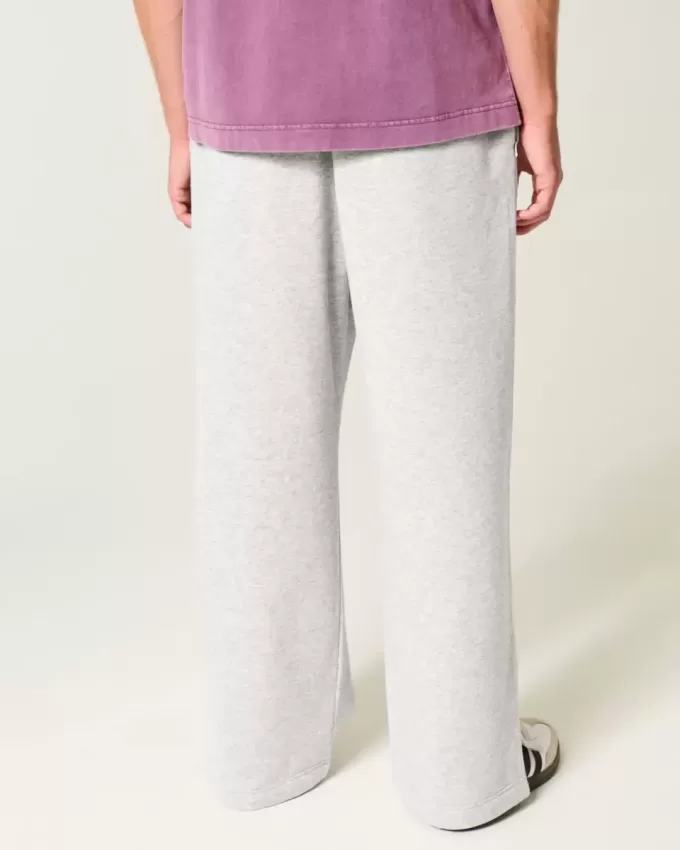 Pantaloni della tuta super larghi Y2K con orlo diviso
