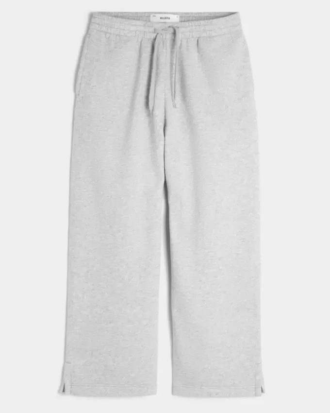 Pantaloni della tuta super larghi Y2K con orlo diviso