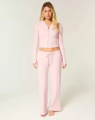 Pantaloni dritti in pizzo a nido d’ape Gilly Hicks