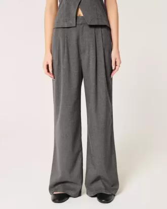Pantaloni Hollister Livvy a vita alta e gamba larga