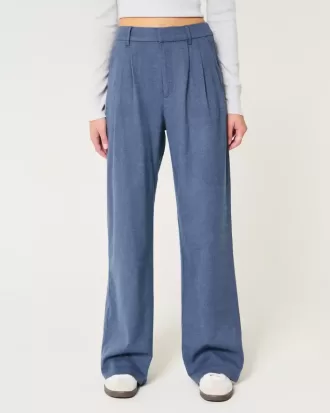 Pantaloni Hollister Livvy a vita alta e gamba larga
