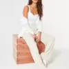 Pantaloni Hollister Livvy a vita alta e gamba larga