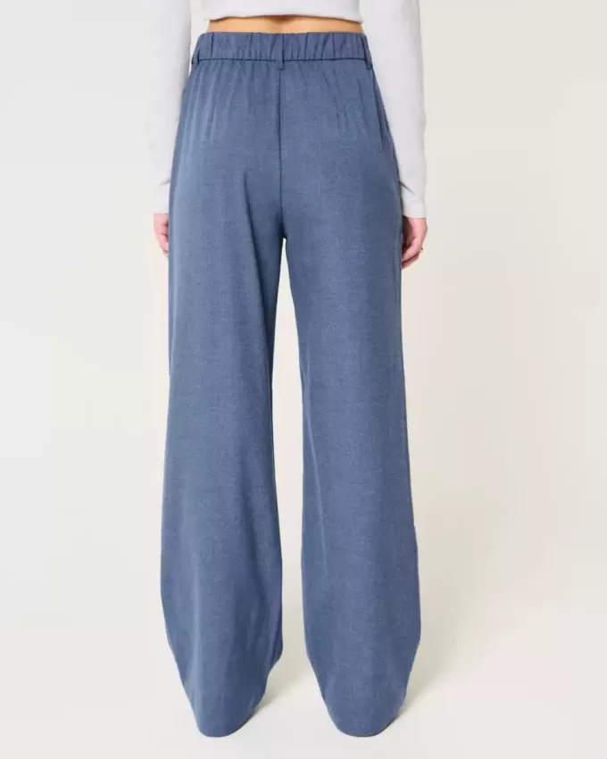 Pantaloni Hollister Livvy a vita alta e gamba larga