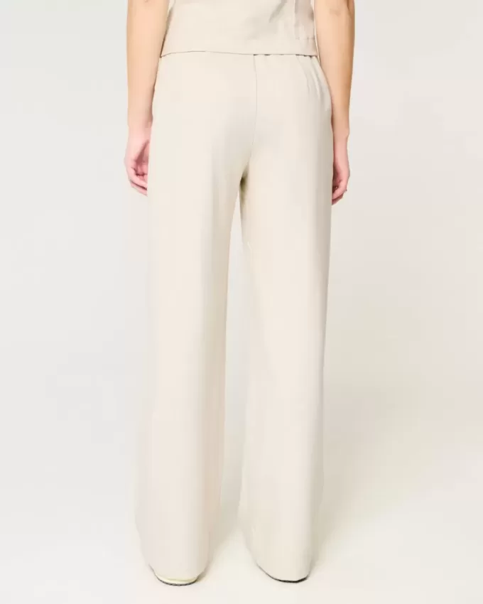 Pantaloni Hollister Livvy a vita alta e gamba larga