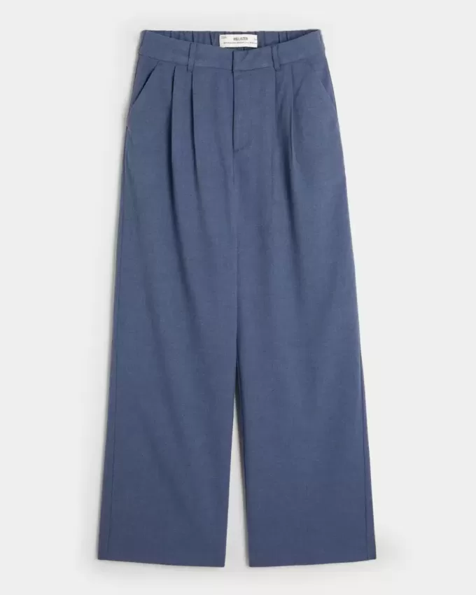 Pantaloni Hollister Livvy a vita alta e gamba larga