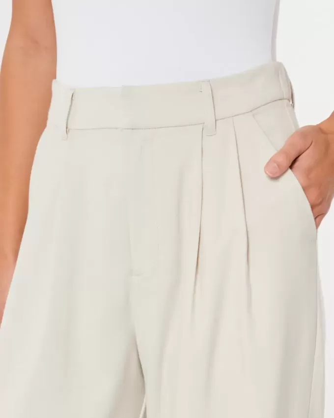 Pantaloni Hollister Livvy a vita alta e gamba larga