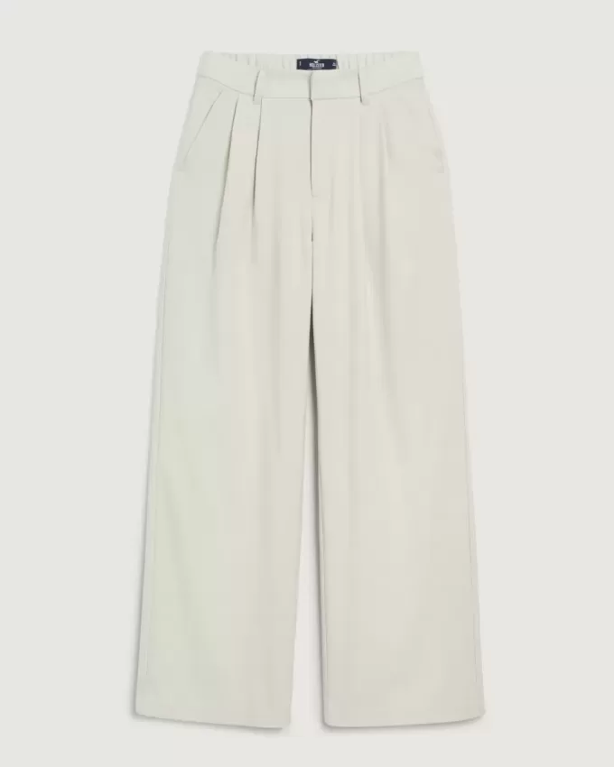Pantaloni Hollister Livvy a vita alta e gamba larga