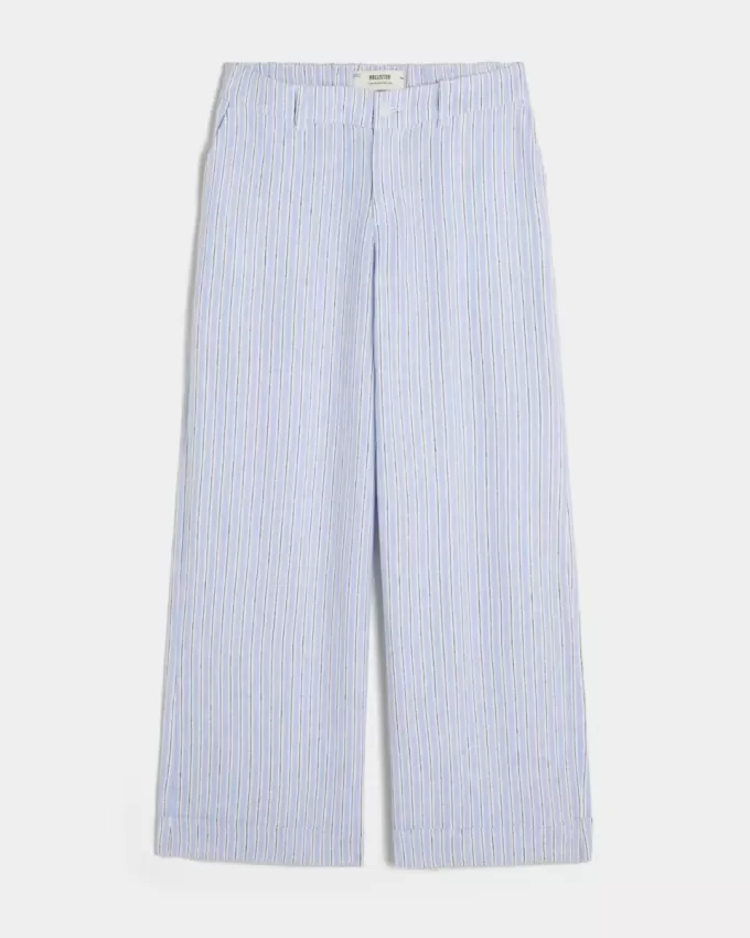 Pantaloni Hollister Livvy a vita bassa e gamba larga