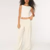 Pantaloni Hollister Livvy a vita bassa e gamba larga