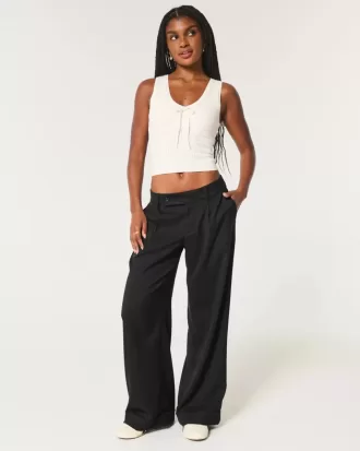 Pantaloni Hollister Livvy a vita bassa e gamba larga