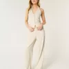 Pantaloni Hollister Livvy a vita bassa e gamba larga