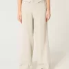 Pantaloni Hollister Livvy a vita bassa e gamba larga