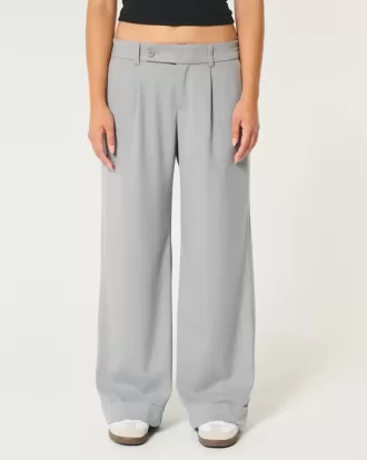 Pantaloni Hollister Livvy a vita bassa e gamba larga