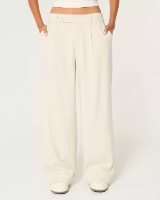 Pantaloni Hollister Livvy a vita bassa e gamba larga