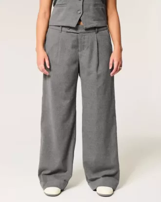 Pantaloni Hollister Livvy a vita bassa e gamba larga
