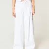 Pantaloni Hollister Livvy a vita bassa e gamba larga
