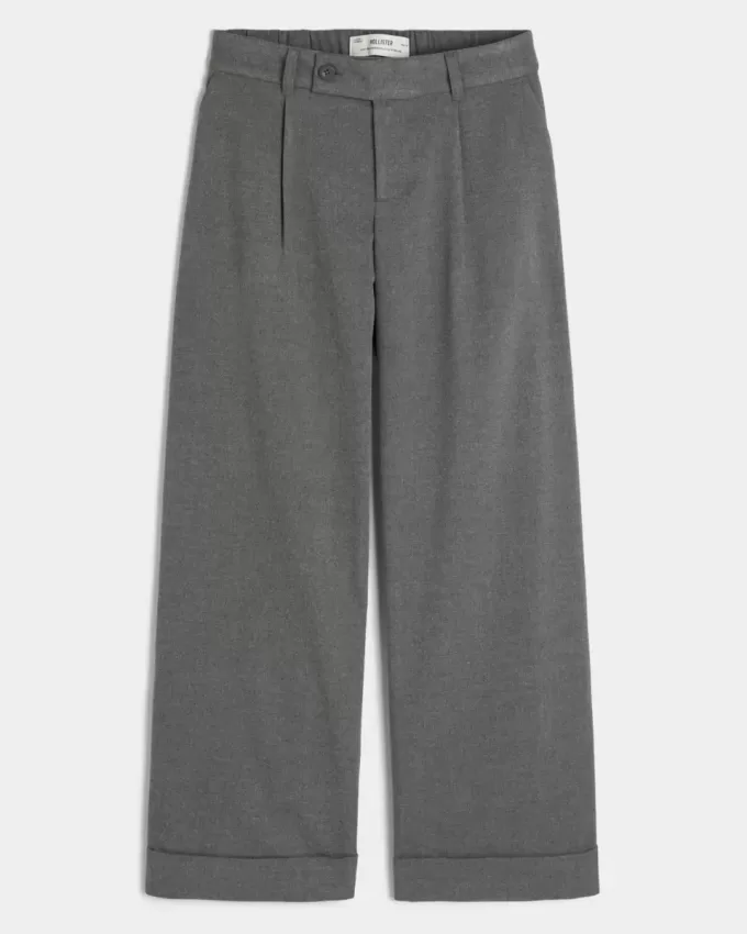Pantaloni Hollister Livvy a vita bassa e gamba larga